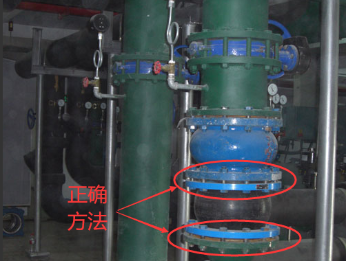 正確安裝<a href=http://www.lansound.com.cn/xjjt/ target=_blank class=infotextkey>橡膠接頭</a>